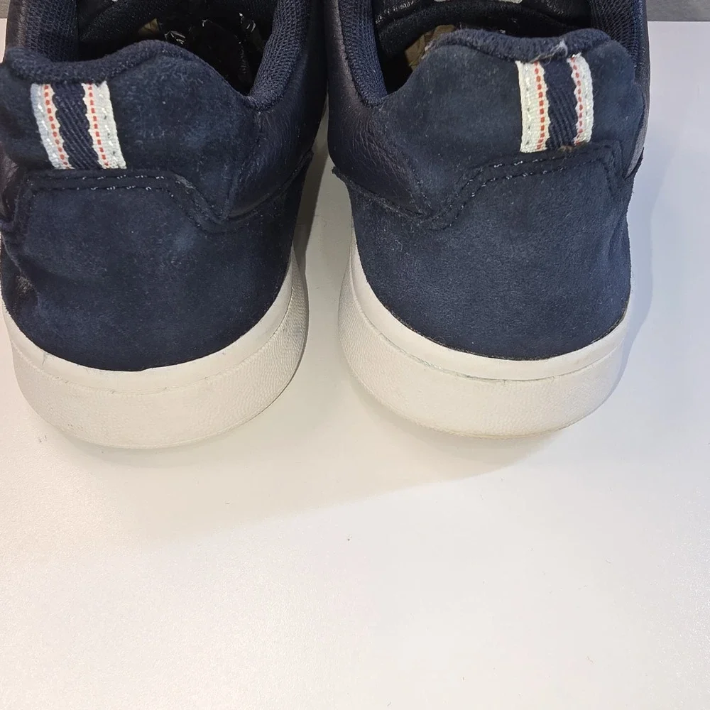 ED Ellen Degeneres Chapatcha Sneakers Lace Up Dog Shoes Dark Blue Wms 6.5US 37EU